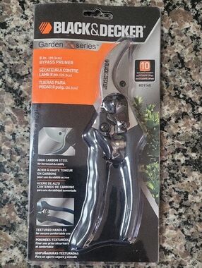 BLACK & DECKER 8" Bypass Pruner BD1140 BRAND NEW high Carbon steel BD1140